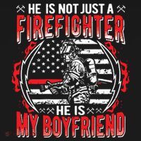 My Boyfriend Is A Firefighter Thin Red Line Fire Girlfriend Sweatshirt thumb 3