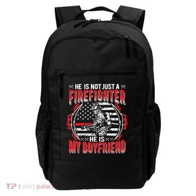 My Boyfriend Is A Firefighter Thin Red Line Fire Girlfriend Backpack