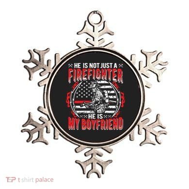 My Boyfriend Is A Firefighter Thin Red Line Fire Girlfriend Ornament