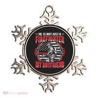 My Boyfriend Is A Firefighter Thin Red Line Fire Girlfriend Ornament thumb 0