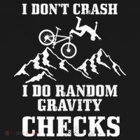 Mountain Bike I Don't Crash Do Random Gravity Checks Funny Women's Tank Top thumb 5
