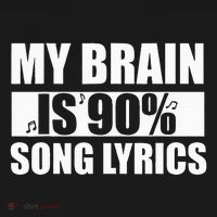My Brain Is 90 Percent Song Lyrics Funny Music Lover Women's Hoodie thumb 2