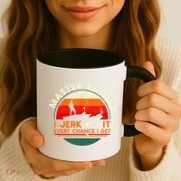 Master Baiter I’m Always Jerking My Rod For A Fishing Lovers Coffee Mug thumb 3