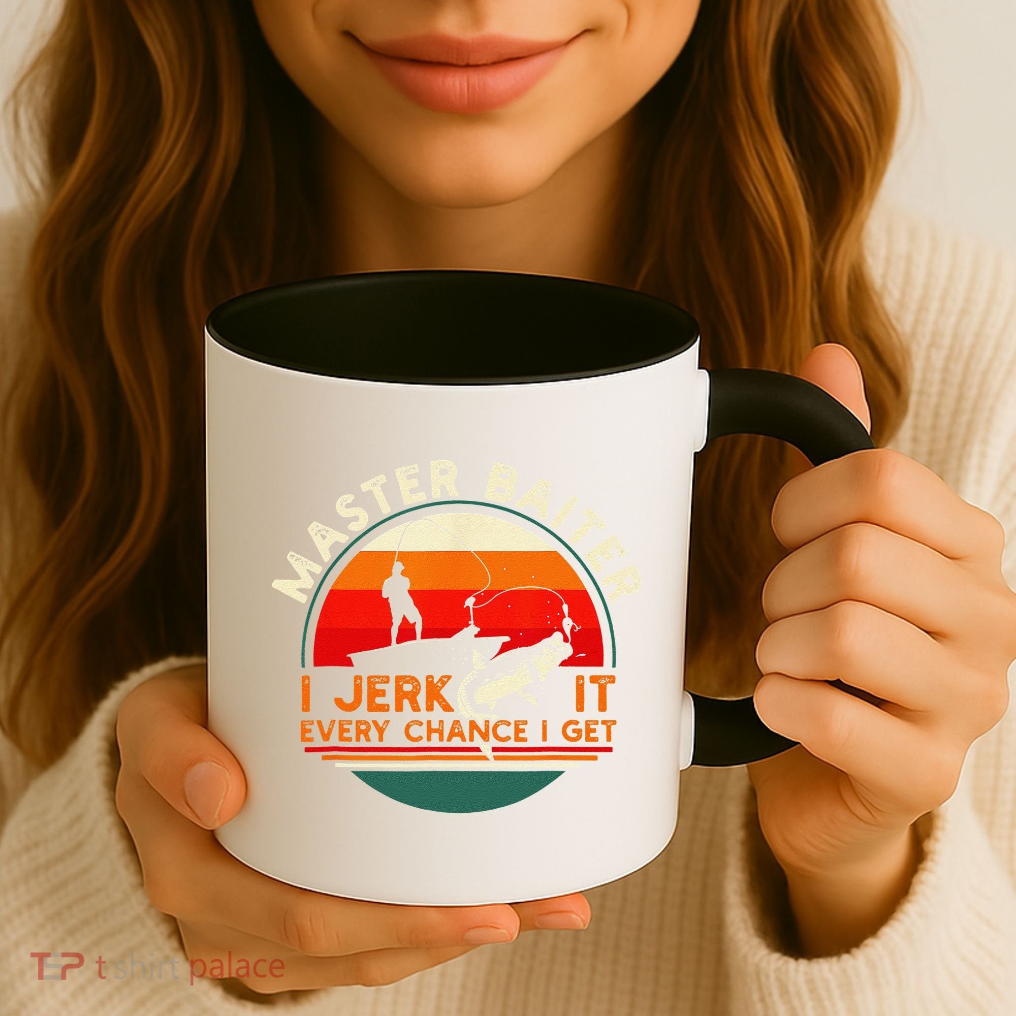 Master Baiter I’m Always Jerking My Rod For A Fishing Lovers Coffee Mug