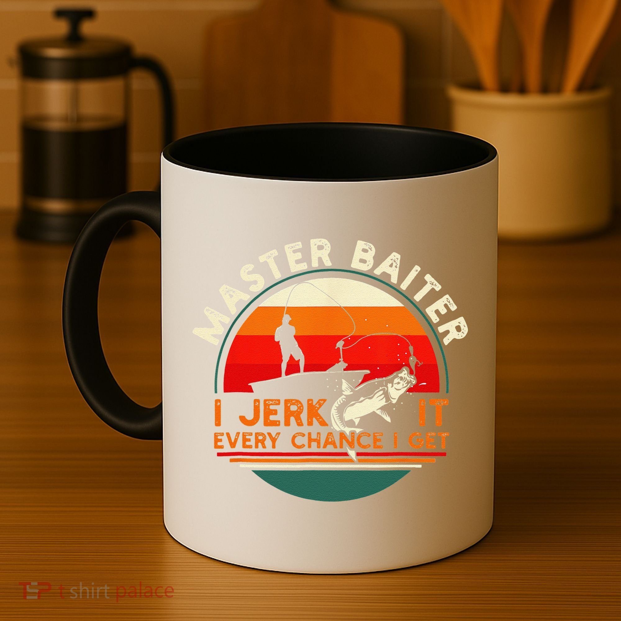 Master Baiter I’m Always Jerking My Rod For A Fishing Lovers Coffee Mug