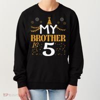 My Brother Is 5 5th Birthday 2020 5 Years Old Brother Gift Women's Sweatshirt thumb 0