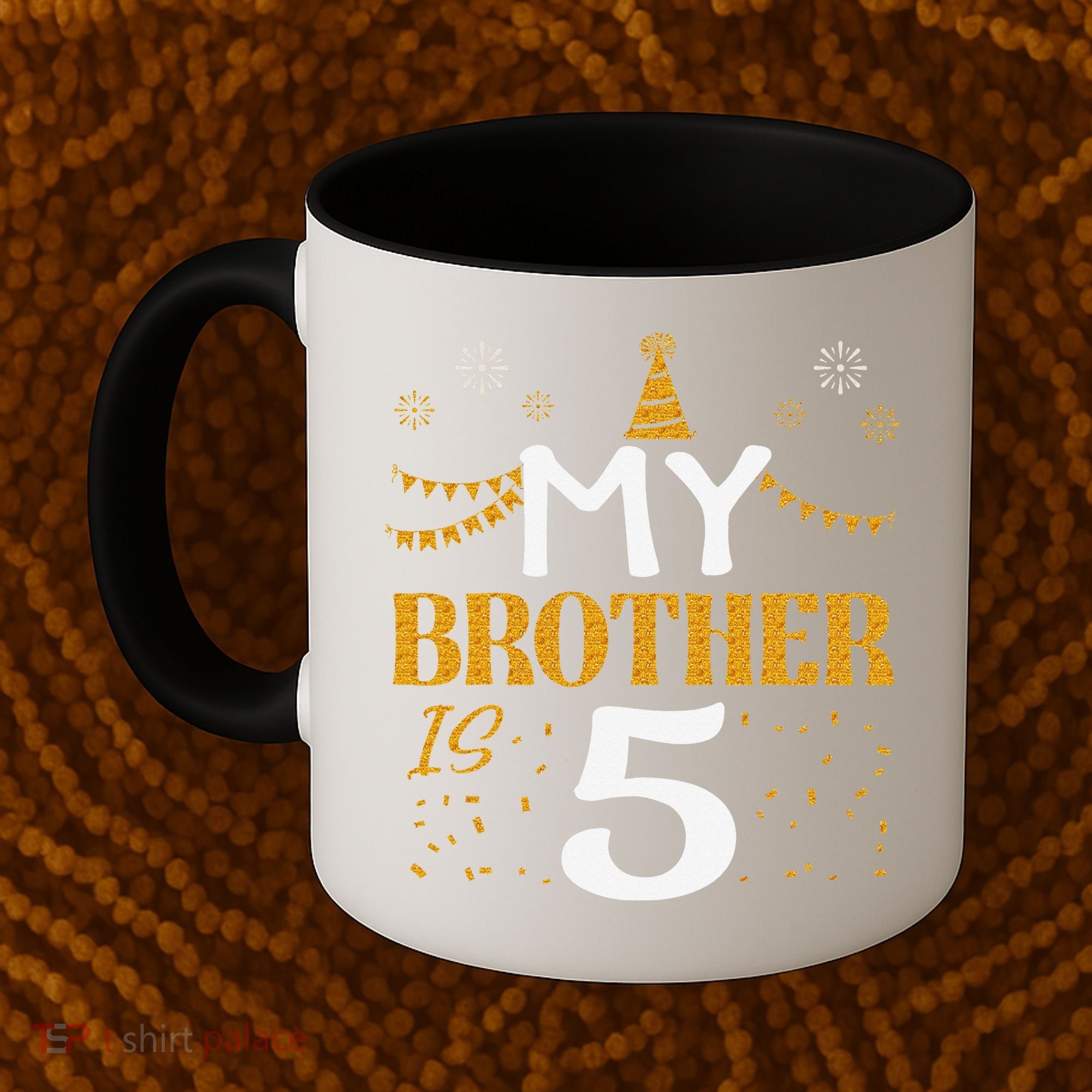 My Brother Is 5 5th Birthday 2020 5 Years Old Brother Gift Coffee Mug