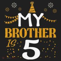 My Brother Is 5 5th Birthday 2020 5 Years Old Brother Gift Beanie thumb 2