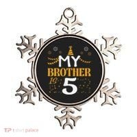 My Brother Is 5 5th Birthday 2020 5 Years Old Brother Gift Ornament thumb 0