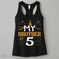 My Brother Is 5 5th Birthday 2020 5 Years Old Brother Gift Women's Tank Top thumb 3