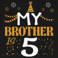 My Brother Is 5 5th Birthday 2020 5 Years Old Brother Gift Baby Bodysuit thumb 2