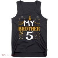 My Brother Is 5 5th Birthday 2020 5 Years Old Brother Gift Tank Top thumb 0