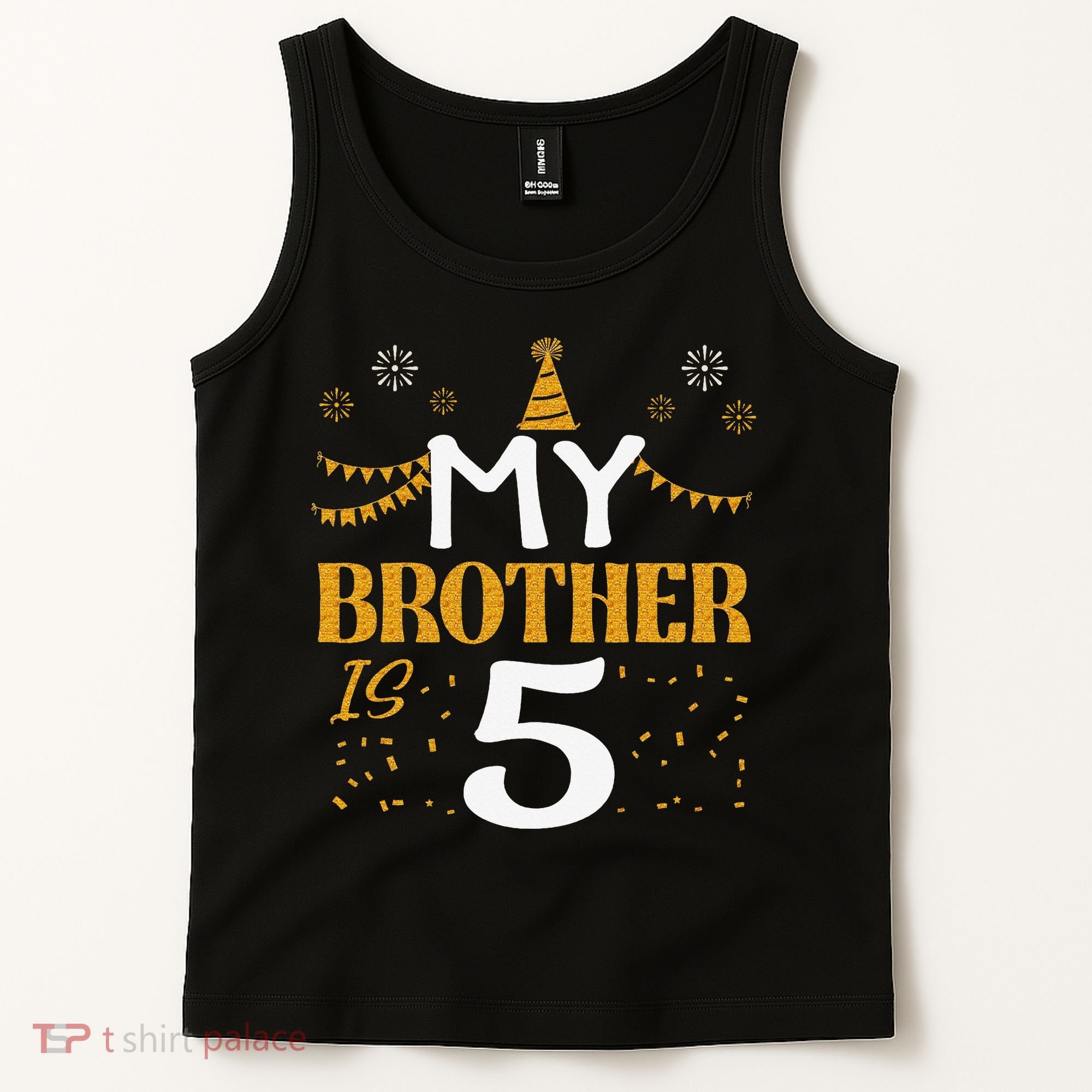 My Brother Is 5 5th Birthday 2020 5 Years Old Brother Gift Tank Top