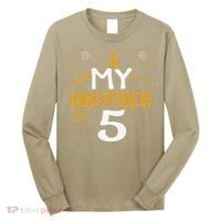 My Brother Is 5 5th Birthday 2020 5 Years Old Brother Gift Long Sleeve Shirt thumb 0