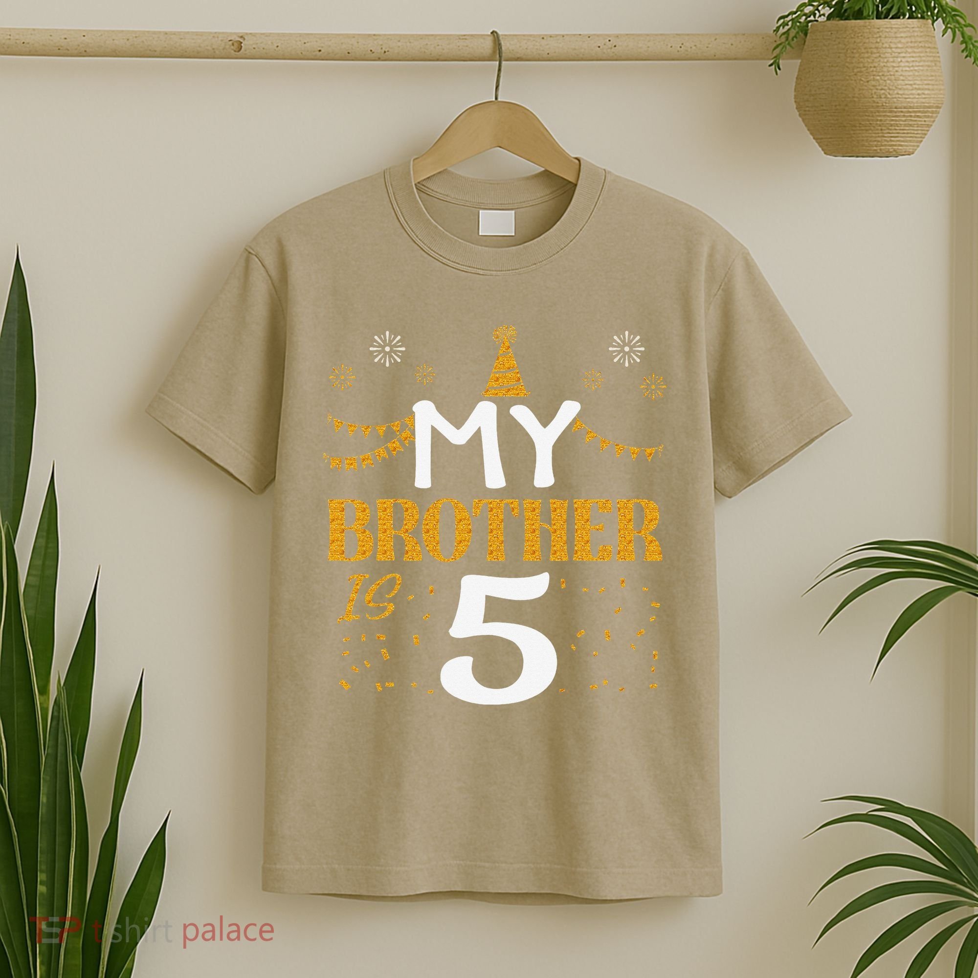 My Brother Is 5 5th Birthday 2020 5 Years Old Brother Gift T-Shirt