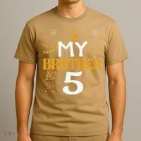 My Brother Is 5 5th Birthday 2020 5 Years Old Brother Gift T-Shirt thumb 3