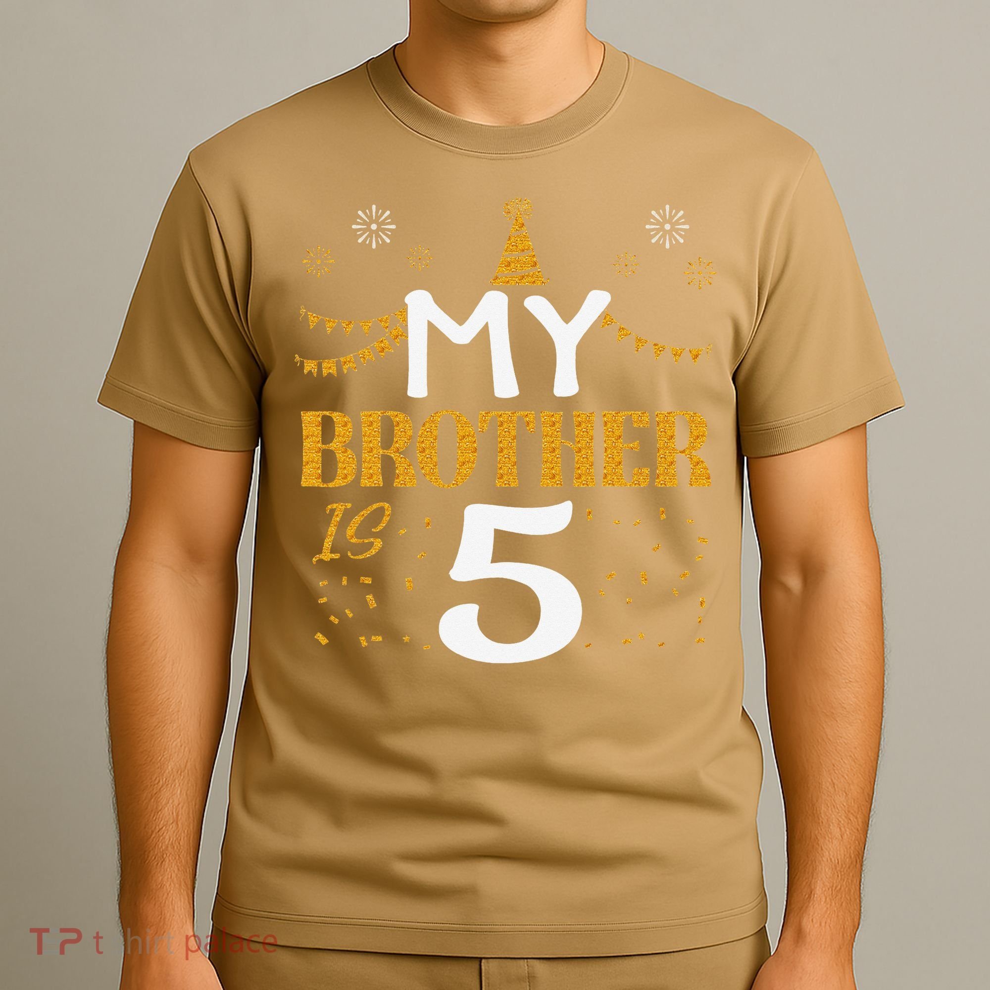 My Brother Is 5 5th Birthday 2020 5 Years Old Brother Gift T-Shirt