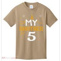 My Brother Is 5 5th Birthday 2020 5 Years Old Brother Gift Kids T-Shirt thumb 0