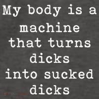 My Body Is A Machine That Turns Dicks Into Sucked Dicks Funny Vector Backpack thumb 2