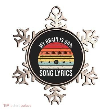 My Brain Is 80 Percent Song Lyrics Ornament