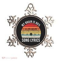 My Brain Is 80 Percent Song Lyrics Ornament thumb 0