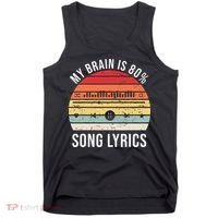 My Brain Is 80 Percent Song Lyrics Tank Top thumb 0