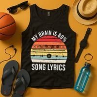 My Brain Is 80 Percent Song Lyrics Tank Top thumb 4