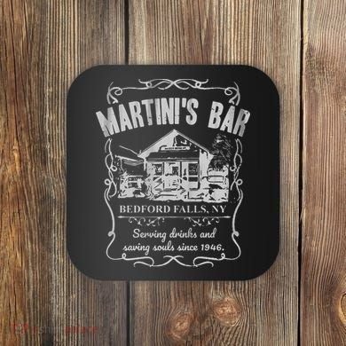Martini's Bar It's A Wonderful Life Coaster
