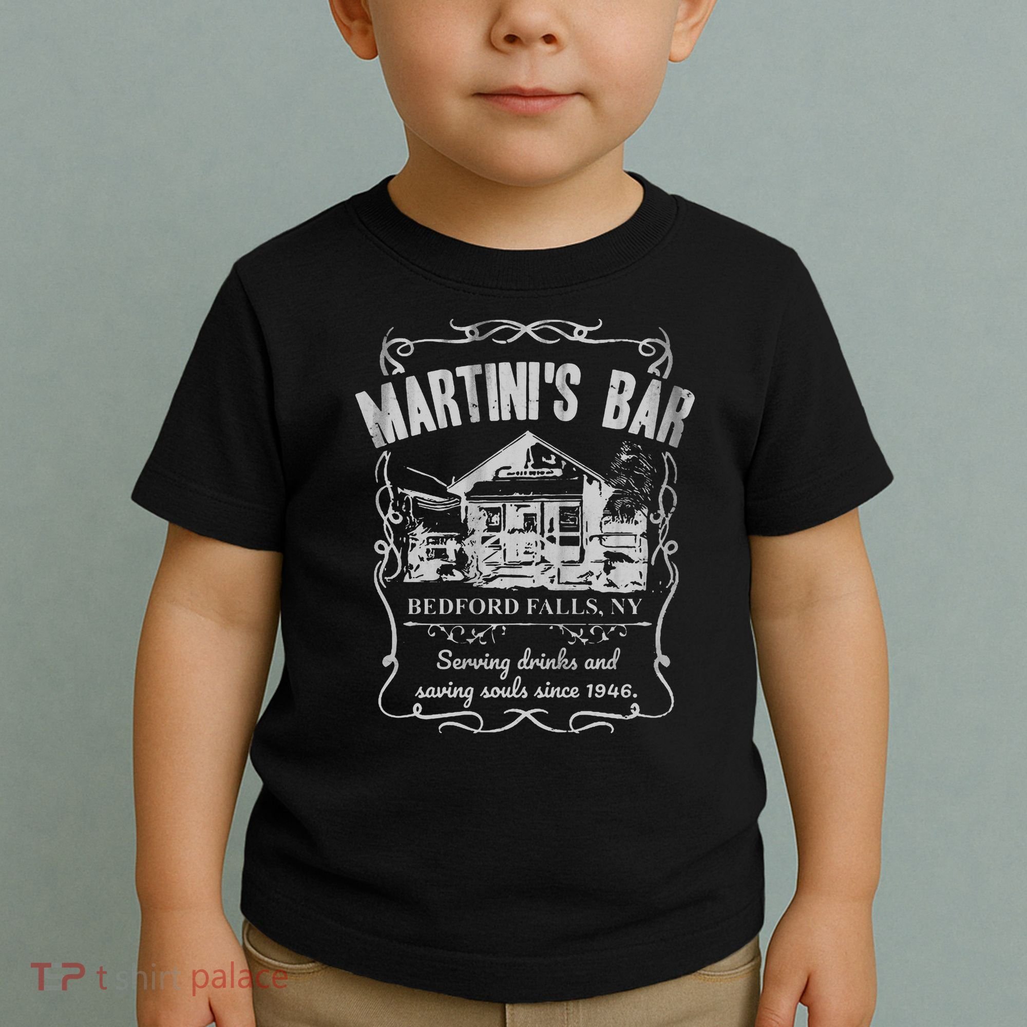 Martini's Bar It's A Wonderful Life Toddler T-Shirt