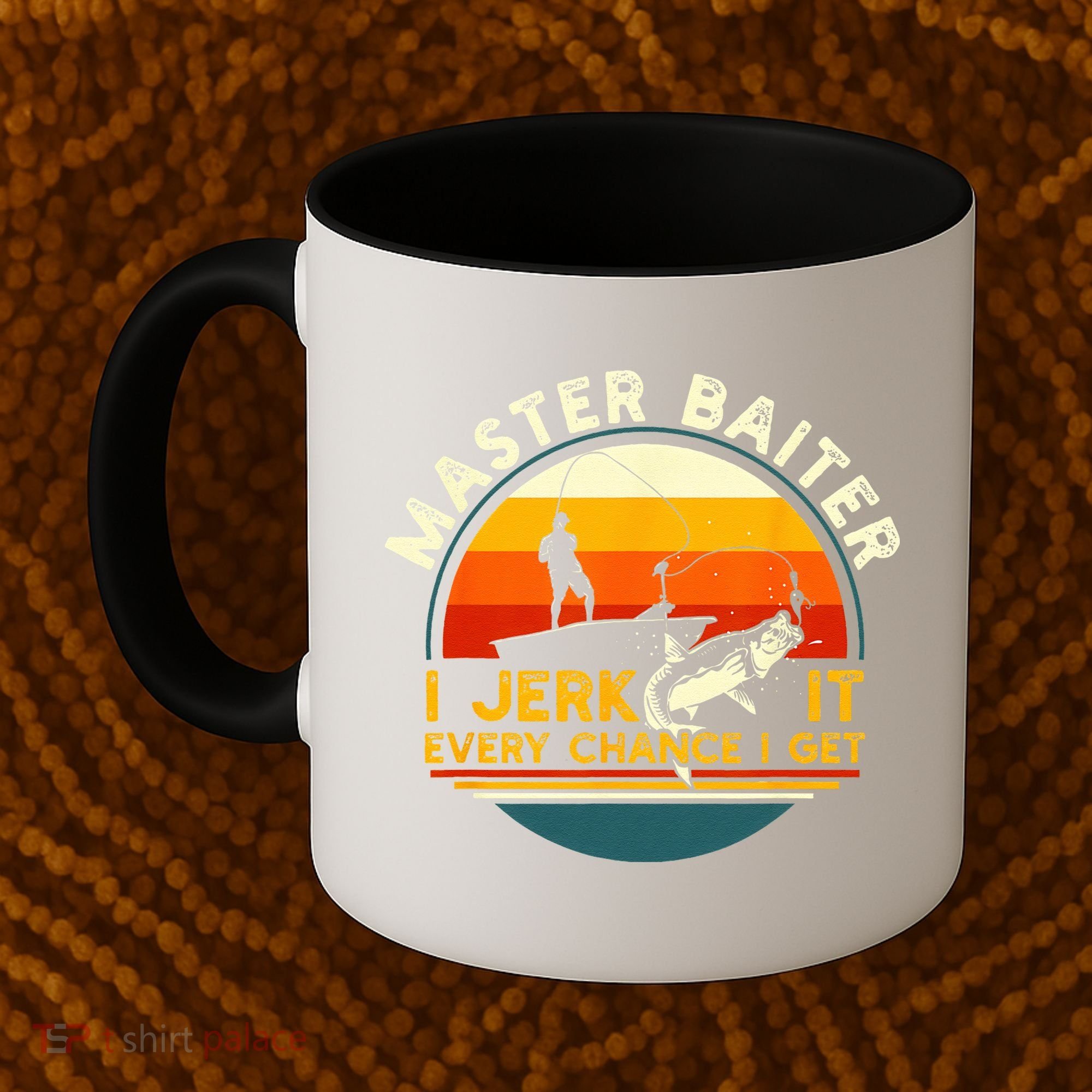 Master Baiter I’m Always Jerking My Rod For A Fishing Lovers Gift Coffee Mug