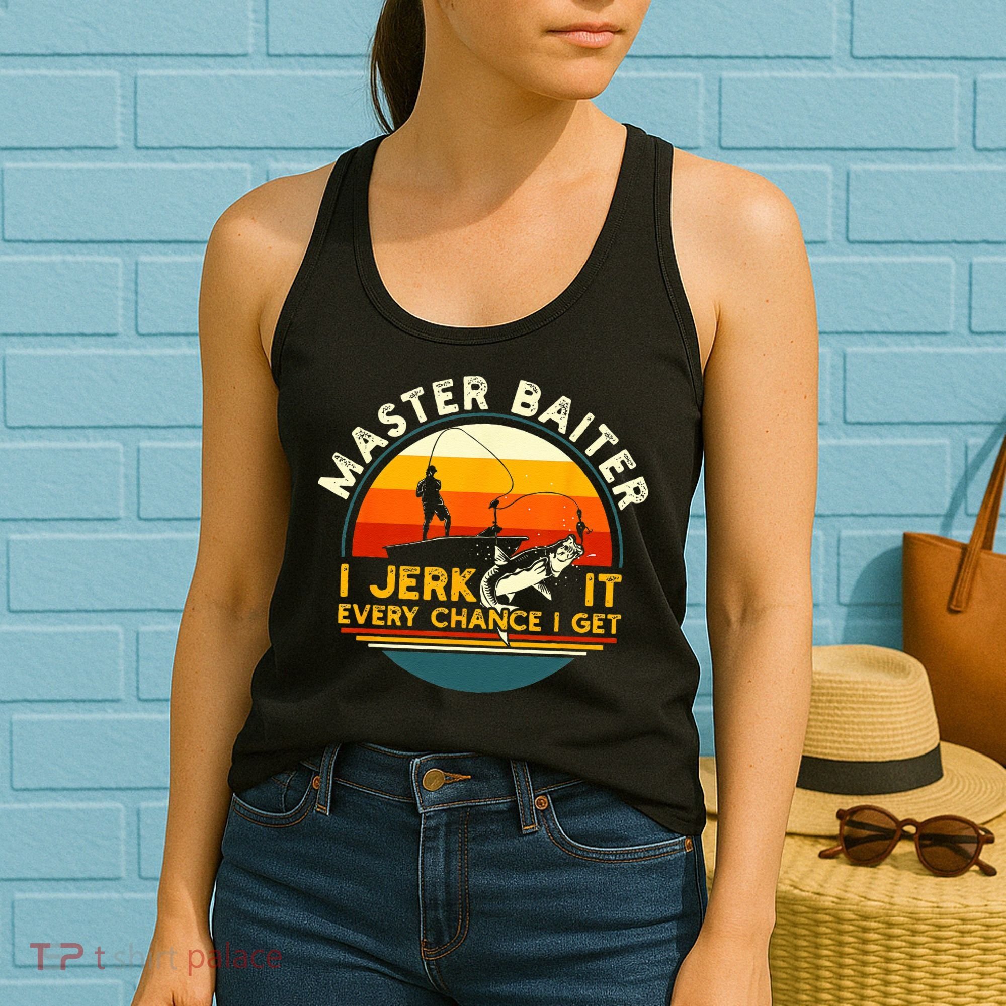 Master Baiter I’m Always Jerking My Rod For A Fishing Lovers Gift Women's Tank Top