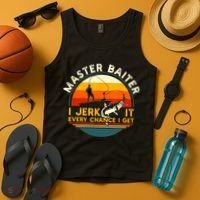 Master Baiter I’m Always Jerking My Rod For A Fishing Lovers Gift Tank Top thumb 4
