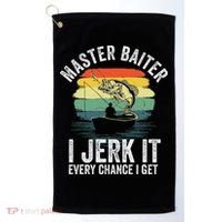 Master Baiter I Jerk It Every Chance I Get Golf Towel thumb 0