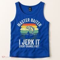 Master Baiter I Jerk It Every Chance I Get Tank Top thumb 2