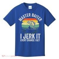 Master Baiter I Jerk It Every Chance I Get Kids T-Shirt thumb 0