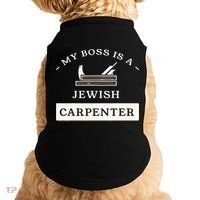 My Boss Is A Jewish Carpenter Doggie Tank thumb 0