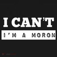 Moron Baseball I Can’T I’M A Moron Doggie Tank thumb 4