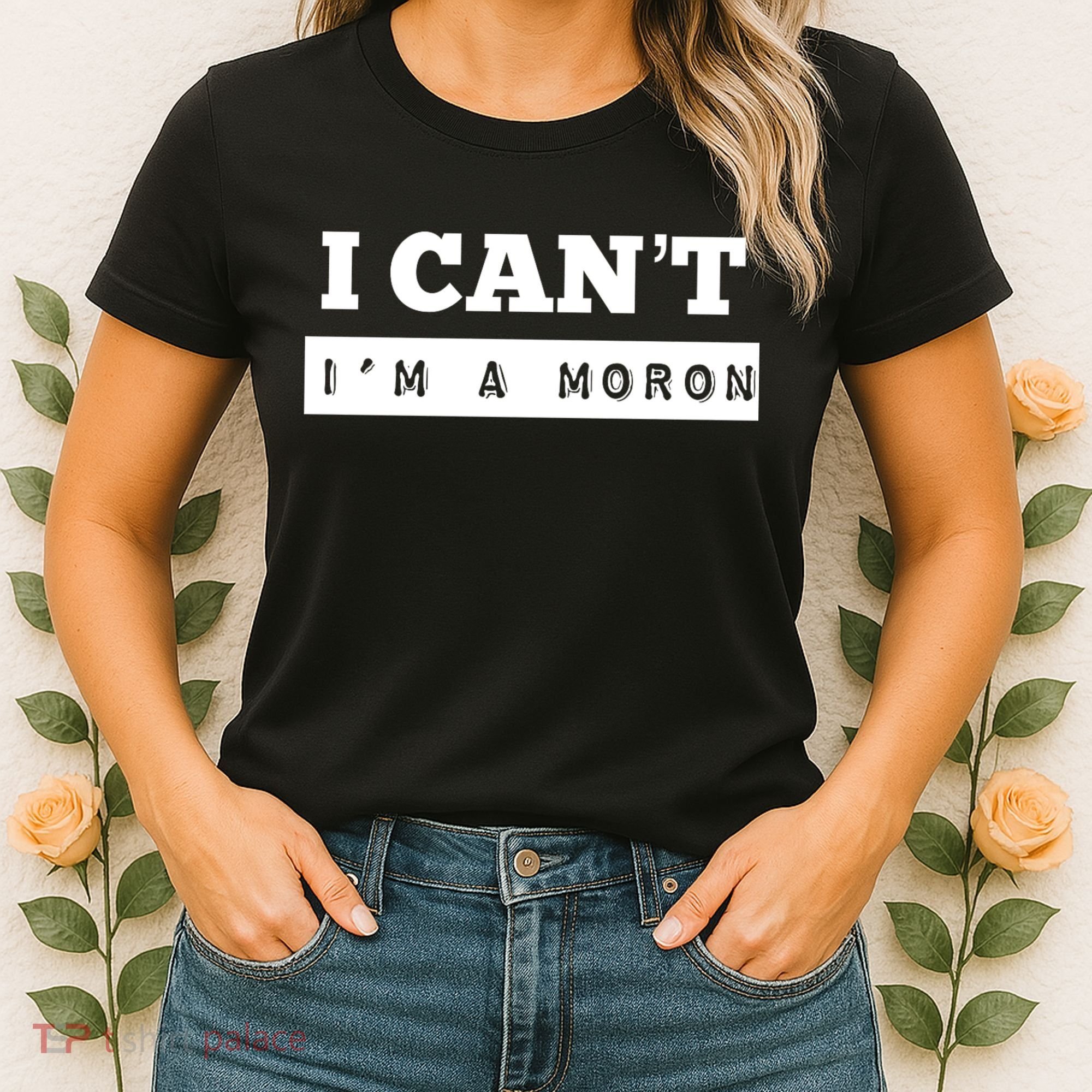 Moron Baseball I Can’T I’M A Moron Women's T-Shirt