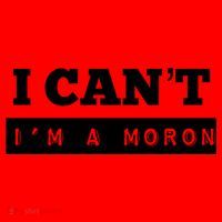 Moron Baseball I Can’T I’M A Moron Santa Hat thumb 1