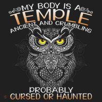 My Body Is A Temple Ancient And Crumbling Owl Lover Women's Sweatshirt thumb 2