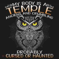 My Body Is A Temple Ancient And Crumbling Owl Lover Women's Hoodie thumb 2