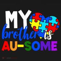 My Brother Is Ausome Autism Awareness Coaster thumb 2