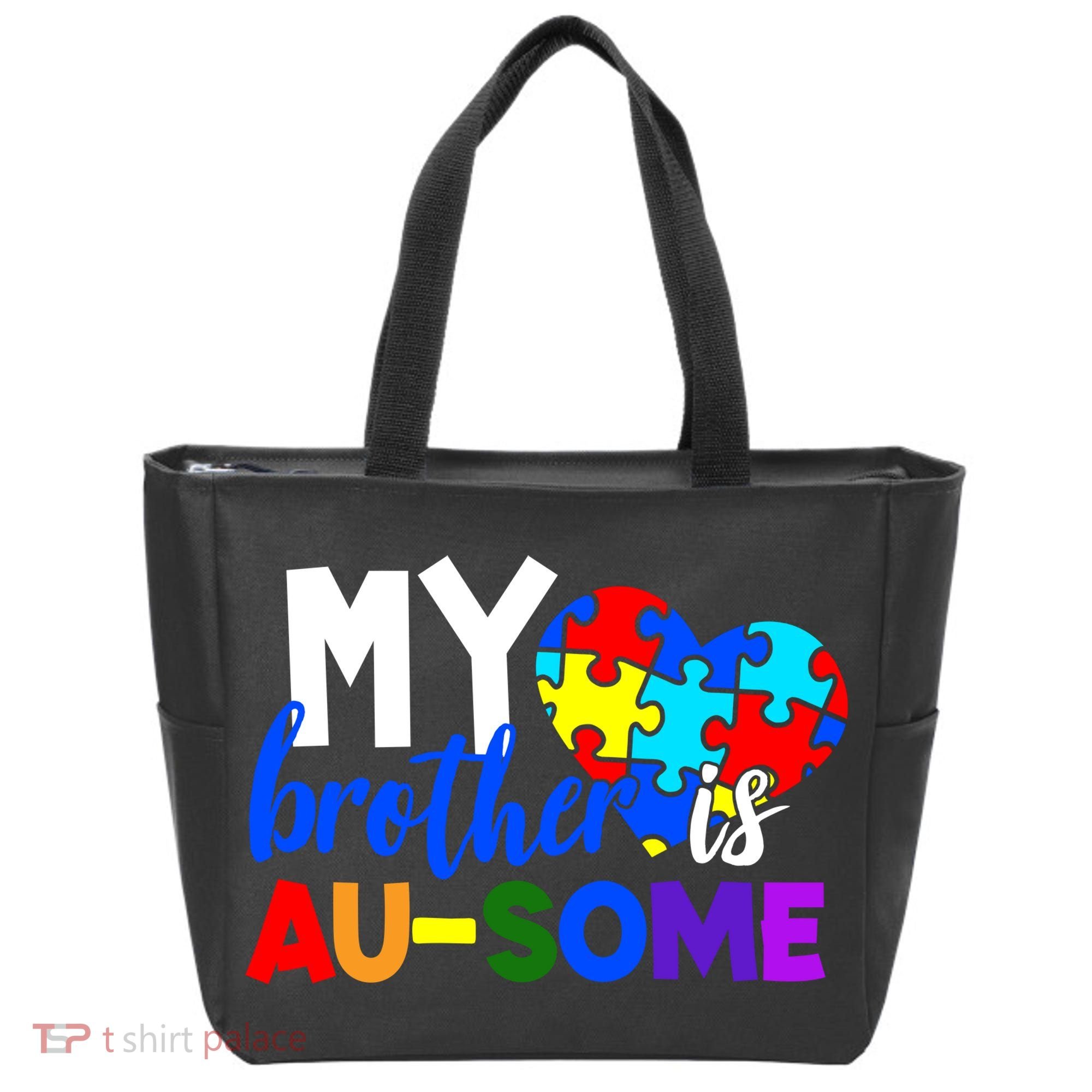 My Brother Is Ausome Autism Awareness Tote Bag