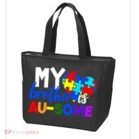 My Brother Is Ausome Autism Awareness Tote Bag thumb 3