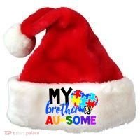 My Brother Is Ausome Autism Awareness Santa Hat thumb 0