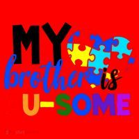 My Brother Is Ausome Autism Awareness Santa Hat thumb 1