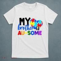 My Brother Is Ausome Autism Awareness T-Shirt thumb 5