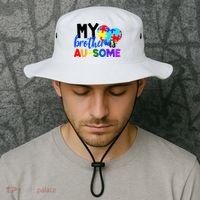My Brother Is Ausome Autism Awareness Bucket Hat thumb 2