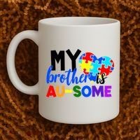 My Brother Is Ausome Autism Awareness Coffee Mug thumb 2