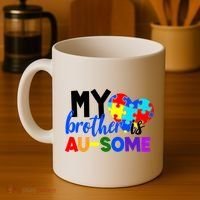 My Brother Is Ausome Autism Awareness Coffee Mug thumb 4